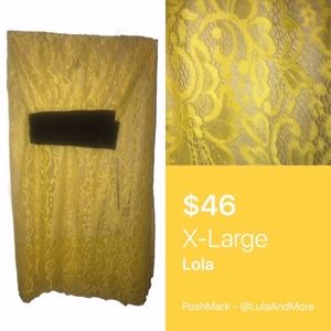 🆕 LuLaRoe XL Lola Lace Skirt - BNWT